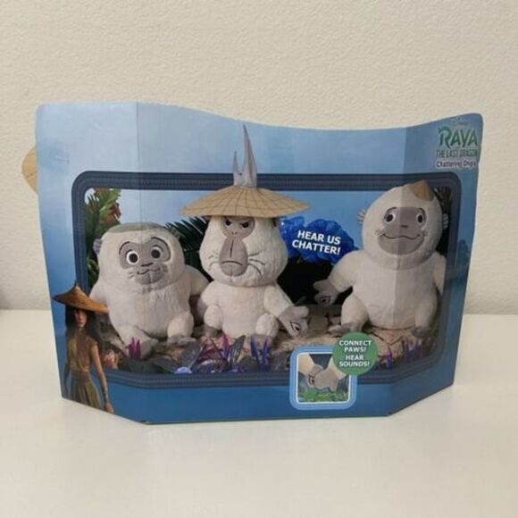 Disney Raya and the Last Dragon Chattering Ongis Plush 3-Piece Set 2021 New - Picture 7 of 8